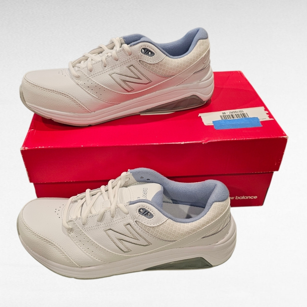 New Balance Walking Marche White and Blue Sneakers WW928WB3 Size 9 Narrow